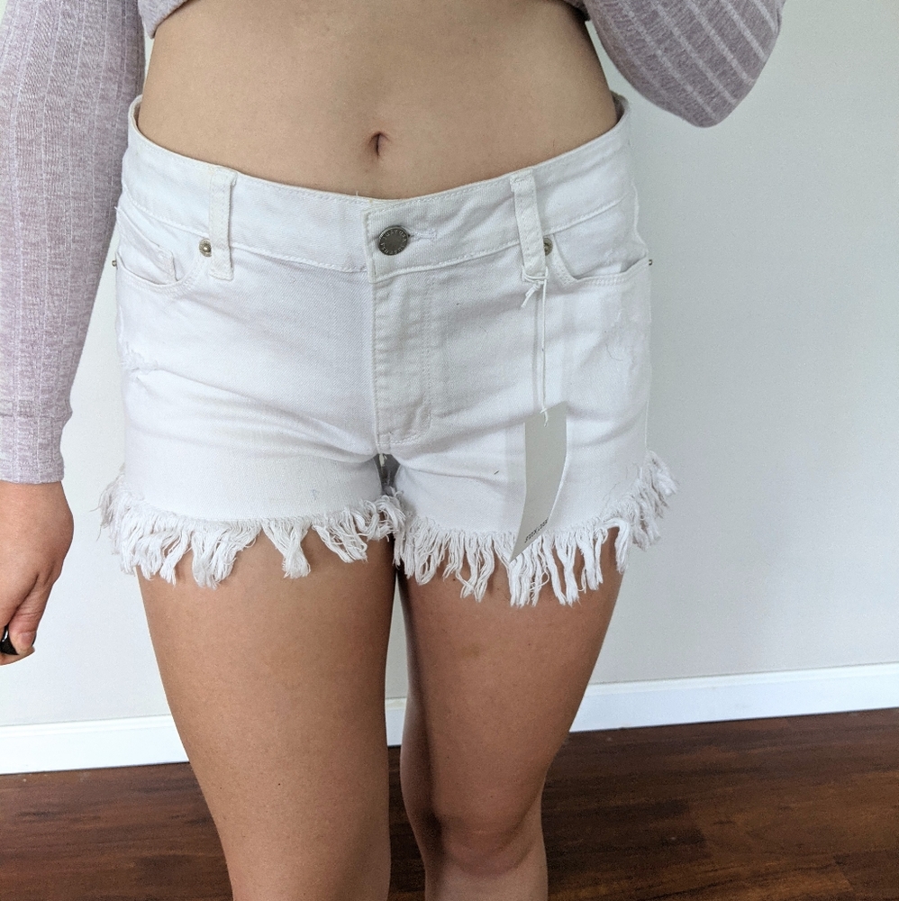 Medium White Just USA Denim Shorts
